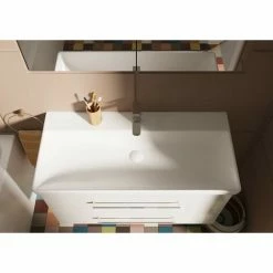 Villeroy & Boch Avento Schrankwaschtisch Mit Überlauf 80 Cm Mit 1 Hahnloch Stone White Mit CeramicPlus Beschichtung -VILLEROY & BOCH shop 71975983 3